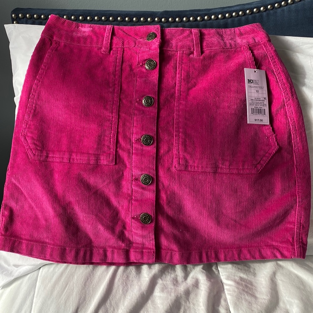 Wild Fable Magenta Women’s Corduroy Skirt Size 12